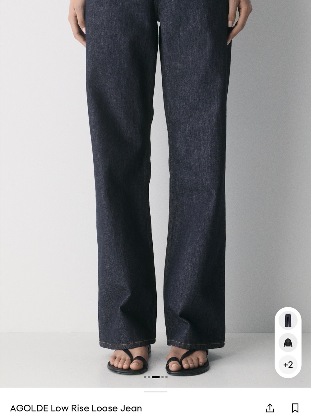 Agolde Low Rise Loose Jeans - Picture 6 of 8